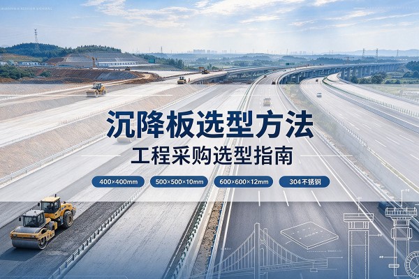 源汇沉降板选择方法