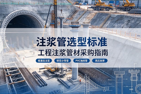 源汇注浆管选型标准