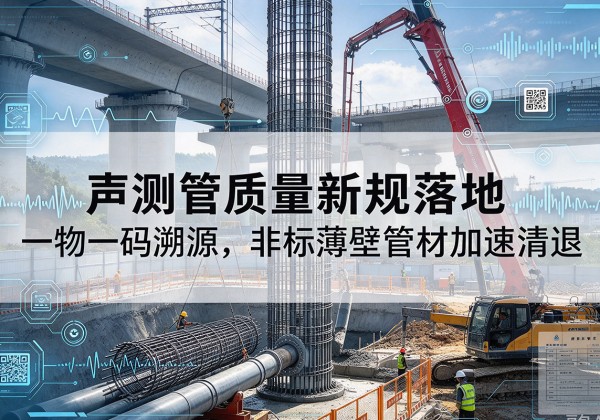 源汇声测管质量新规落地，一物一码溯源，非标薄壁管材加速清退