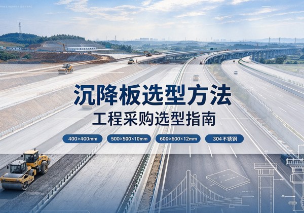 源汇沉降板选择方法
